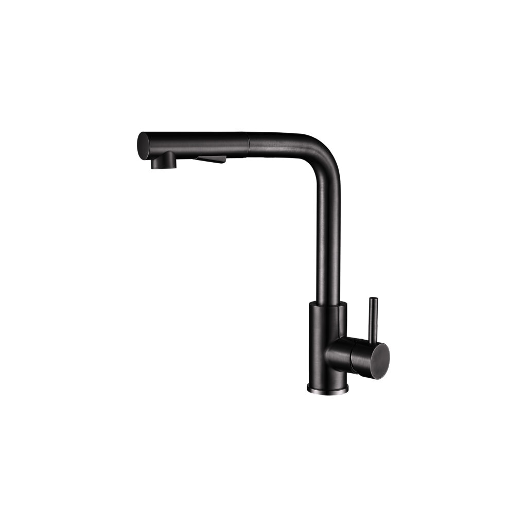 ברז שחור מט נשלף | CORVO