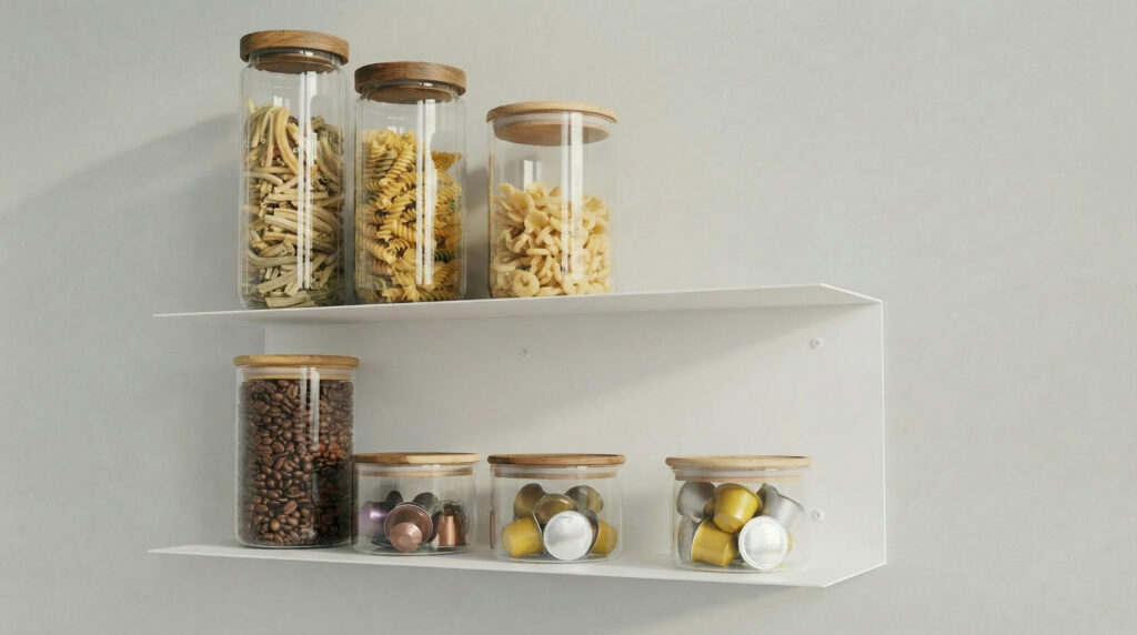 מדף מתכת לבן | 60 VASIO